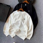 Louis Vuitton Sweatshirt Red Cotton Silk Milk Woven Fabric Honeycomb Weave White