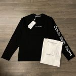 Calvin Klein Long-Sleeved T-Shirt Red Cotton Pure