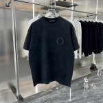 Chrome Hearts Short-Sleeved T-Shirt Red Silk Embroidery
