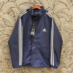 Adidas Outerwear Blue Oxford Cloth