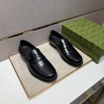 Gucci Leather Shoes Color Cowhide Patch