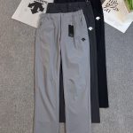 Descente Long Pants Black Quick-Drying Running Summer