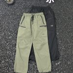 Archaeopteryx Straight-Leg Pants Red Woven Fabric Plain Weave Exquisite Workmanship Outdoor Workwear Spring Slim Fit