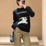 Burberry Sweater Red Jacquard