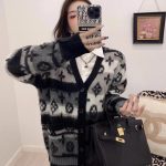 Louis Vuitton Outerwear Silk Wool Mohair Nylon Acrylic Jacquard Street Style Autumn Winter