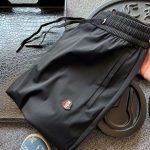 Moncler Long Pants Red Silk Spandex Tencel Fabric Quick-Drying Running