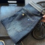 Balenciaga Jeans Red Cotton Long-Staple Soft Spandex Denim Exquisite Workmanship