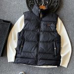 Zegna Vest Red Feather Duck Down Woven Fabric Formal Business Spring Winter
