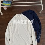 Hazzys Long-Sleeved T-Shirt Blue Quick-Drying Fabric Autumn Winter And