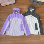 Mammoth Coat Purple Cotton Mesh Functional Outdoor Three-Proof Fabric Breathable
