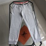 Moncler Sweatpants Blue Cotton Pure Embroidery