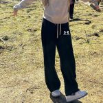 Under Armour Casual Pants Red Cotton Pure Spring