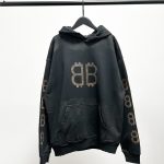 Balenciaga Hoodie Ash Cotton