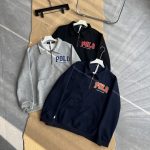Ralph Lauren Jacket Red Cotton Pure Autumn Embroidery