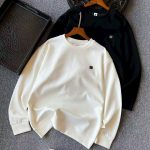 Givenchy Sweatshirt Red Cotton Silk Acrylic Milk Honeycomb Weave Simple Design