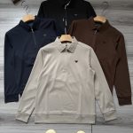 Armani Long-Sleeved Brown Nylon Spandex