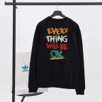 Adidas Sweatshirt Black Cotton