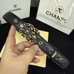 Chanel Belt Black Top-Grain Cowhide