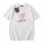 Express Short Sleeves Red Cotton Piqu Summer Winter Embroidery