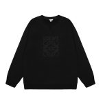 Loewe Long-Sleeved Red Ribbed Fabric Patch