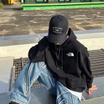 The North Face Hoodie Ash Cotton Xinjiang Ribbed Fabric Relaxed Fit Spring Autumn