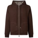 Dior Coat Blue Cashmere Jacquard
