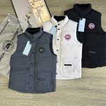 Canada Goose Down Jackets Red Fleece Street Style Spring Autumn Winter And