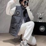 Canada Goose Down Jackets Red Fleece Street Style Spring Autumn Winter And