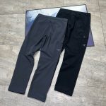 Archaeopteryx Long Pants Black Fleece Outdoor Functionality Professional Autumn Winter Overlock Stitching Adjustable Waistband