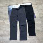 Archaeopteryx Long Pants Black Fleece Outdoor Functionality Professional Autumn Winter Overlock Stitching Adjustable Waistband