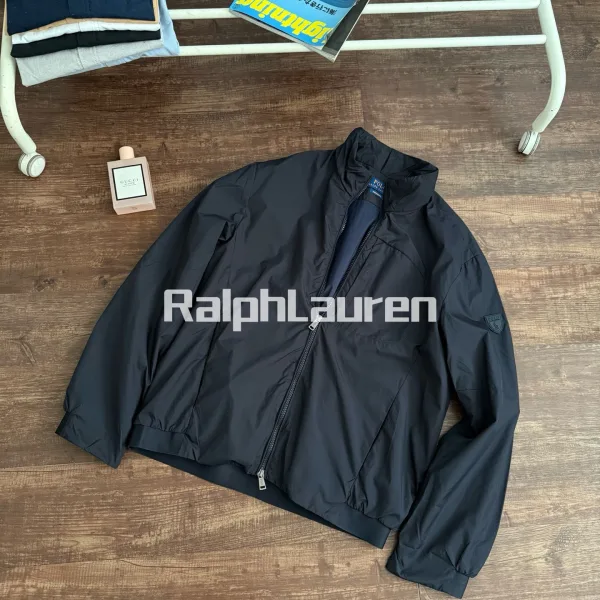 Ralph Lauren Jacket Red Woven Fabric Spring