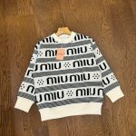 Prada Sweater Ash Wool Blend Jacquard Sophistication Color Blocking