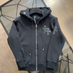 Chrome Hearts Coat Black Fleece Winter
