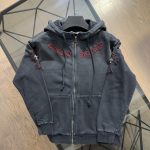 Chrome Hearts Coat Red Leather Patch