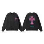Chrome Hearts Hoodies Pink Eva Cotton Pure Understated Exquisite Tailoring