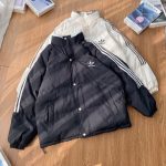 Adidas Cotton-Padded Coat Black Cotton Winter
