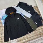The North Face Outerwear Red Windstopper Daily Commute Outdoor Windproof Spring Summer Autumn Embroidery Multiple Splicing Cuffs