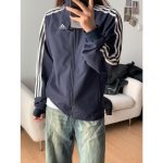 Adidas Outerwear Blue Oxford Cloth