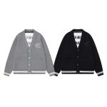 Calvin Klein Outerwear Red Cotton Wool Blend Embroidery