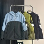 Stone Island Jacket Red Exquisite Workmanship Street Style Functional Outdoor Patch