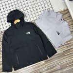 The North Face Outerwear Red Simple Style Daily Commute Outdoor Windproof Spring Autumn Embroidery Multiple Splicing Cuffs