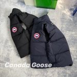 Canada Goose Down Jackets Red Duck Fleece Fabric Three-Proof Embroidery Side Pockets