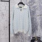 Fendi Long-Sleeved Shirt Blue Mesh Spring Summer Autumn Winter