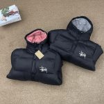 Stussy Jeans Red Feather Duck Down Nylon Mesh Adjustable Drawstring Light Outdoor Autumn Embroidery