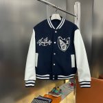 Louis Vuitton Jacket Red Down Sophistication Autumn Winter Embroidery
