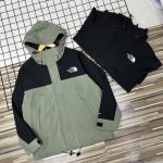 The North Face Outerwear Red Windstopper Spring Autumn Color Blocking Windproof Cuffs