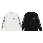 Stussy Long-Sleeved Shirts Ash Eva Cotton Pure Streetwear Exquisite Tailoring Plastisol Printing