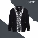 Dior Sweater Ash Cotton Fine Wool Cashmere