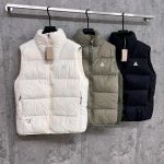 Nike Outerwear Red Cotton Down Nylon Fabric Autumn Winter And Zippered Pocket