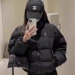 Saint Laurent Coat Black Down